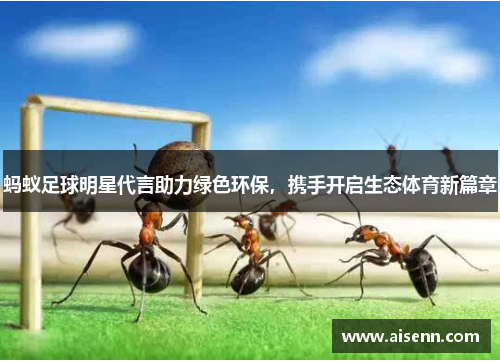 蚂蚁足球明星代言助力绿色环保，携手开启生态体育新篇章